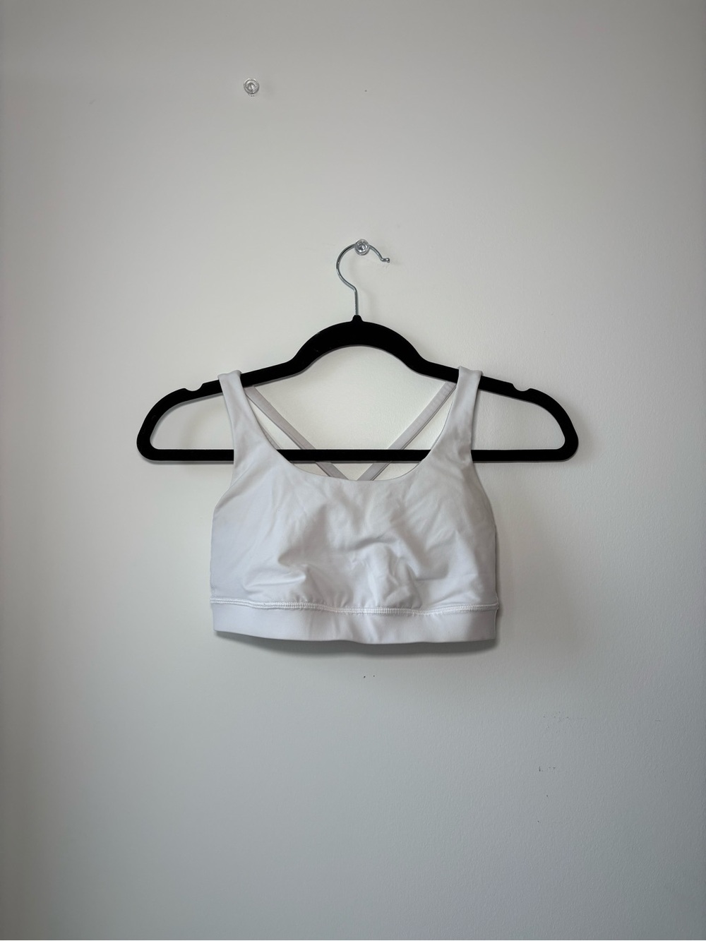 lululemon athletica White Cross-Back Sports Bra